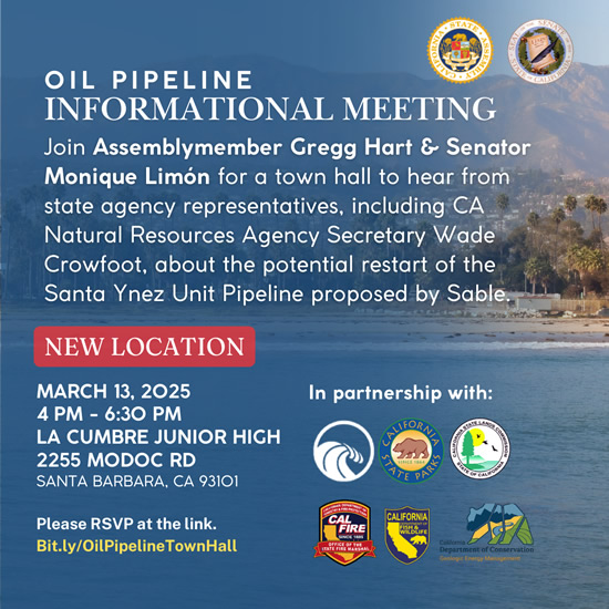 Oil pipeline meeting flyer