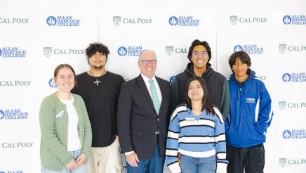 Group photo of Asm. Hart with students