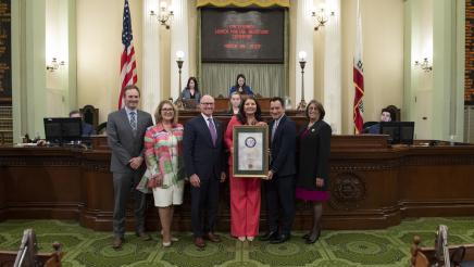 Asm. Hart, Speaker Rendon and other members honoring Terri Maus-Nisich